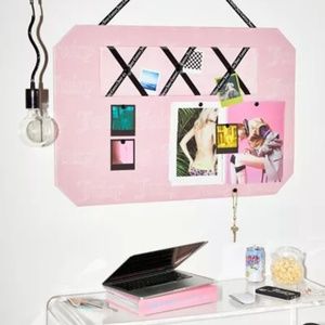 Super Rare pink and black juicy couture vision board
